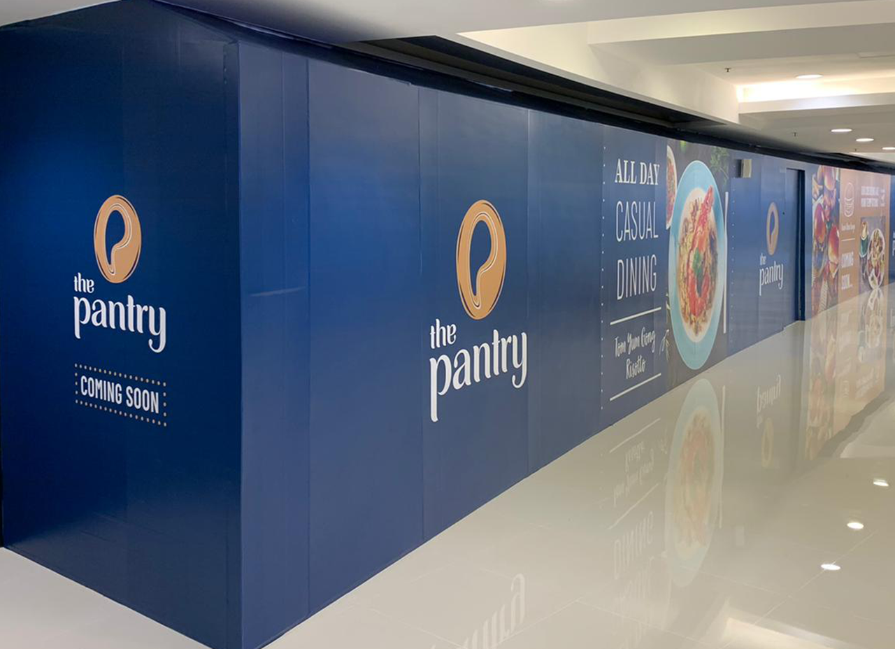 totalgroups branding hk the pantry hoarding design